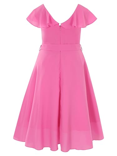 Flofallzique Girls Graduation Dress Summer Party Wedding Junior Bridesmaid Dress for 5-14 Years2