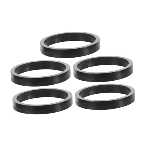 POPETPOP 5pcs Lightweight Aluminum Alloy Headset Spacer for Mountain Bikes Stylish Threadless Gasket for Easy Handlebar Height