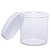 SCS Direct Storage Jars 6oz (6 Pack) - Maddie Rae's Wide Mouth, Air Tight Container, and Refillable Organizer Jars with White Lids, Perfect for Makeup, Arts and Crafts, DIY Crafts, Gifts