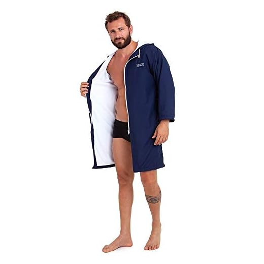 Roupão Manga Longa Adulto Azul Best Fit