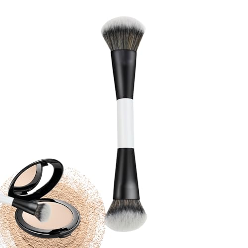 Syengery Pinceau Pour Fond De Teint Liquide, Double Embout Poils Denses, Pinceau De Fusion Pour Maquillage Du Visage Et Sous Les Yeux, Pour Blush Highlighter Correcteur Bronzer Crème Fusion Femmes