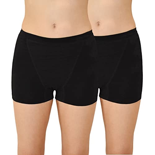 Buy QNIX Boxer Brief AntiChafe Period Panty for Women Super