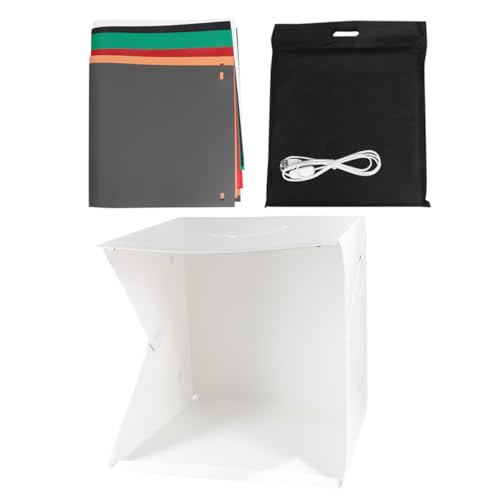 Mini tente photo LED 40 cm pliable avec 2 barres lumineuses intégrées - 7