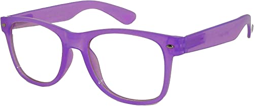Image of OWL Retro Style Sunglasses 80's Classic Vintage Unisex Nerd Colored Frame