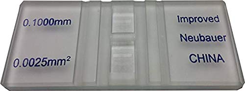 Hemocytometer Blood Counting Chamber with 2 Cover Slips.