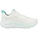 Hoka Women's Clifton 10 Sneaker, White/Cielo Blue, 7.5