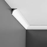 Orac Decor CX109 | High Impact Polystyrene Crown Moulding | Primed White | 2-3/8in Face x 78in Long...
