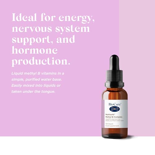 BioCare Nutrisorb Methyl B Complex - Liquid Active B Vitamins for Energy, Cognitive and Nervous System Support - 15ml