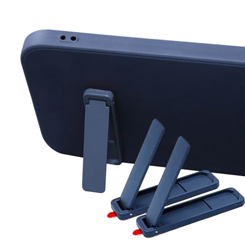 TENOC Phone Kickstand Universal Protable Sticky Vertical and Horizontal Stand Adjustable Holder for Cell Phone Case, 3Pcs, Blue