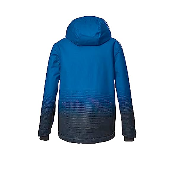 killtec Jungen Skijacke ist wasserdicht/Funktionsjacke mit Kapuze und Schneefang KSW 177 BYS SKI JCKT, blau, 164, 39899-000