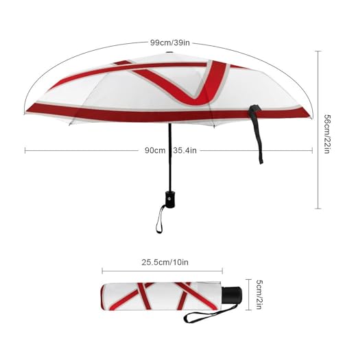 Parapluie automatique pliant avec ouverture rapide et structure de voyage