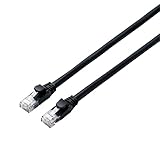 エレコム LANケーブル CAT6A 1m 爪折れ防止コネクタ スタンダード ブラック LD-GPA/BK1