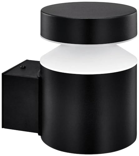 Philips Lighting Laven Outdoor wall Light up, 6W, 4000K Cool White Light, Black, IP44 Weatherproof