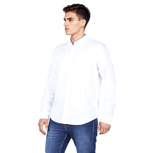 Image of Lee Men Solid White Regular Fit Shirt