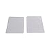 TFY Self Adhesive Hook & Loop Fastening Tape Patch - 6 x 4 in (White)