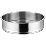 CCBUY Dampfeinsatz 32 cm stapelbarer Edelstahl-Dämpfkorb Dampfgarer Momo Maker Küche Kochgeschirr for Tamale Gemüse Knödel Brötchen Huhn Fisch Fleisch
