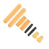 iplusmile Accesorios para Muletas de Goma Naranja Cabezal Antideslizante para Axilas y Mango Almohadilla Protectora para Manos Compatible con Bastones y Palos de Andar Duradero y Fácil de