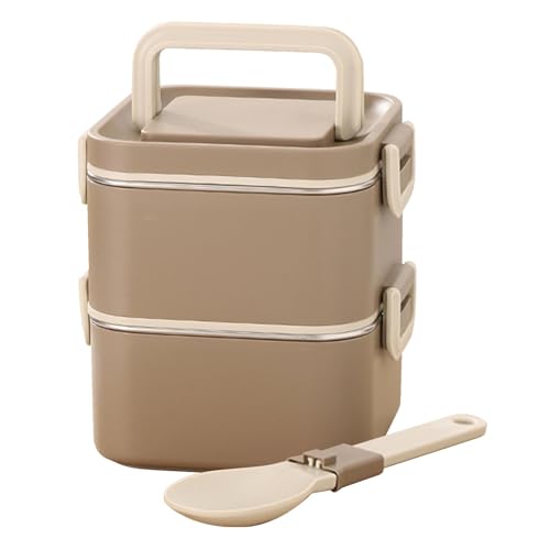 Lonchera de acero para niños, lonchera de acero para picnic, contenedores de almuerzo para adultos a prueba de fugas, contenedores de almacenamiento de almuerzo para el trabajo, viajes, preparación de