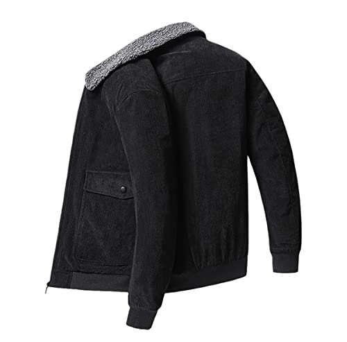 Veste d'hiver en jean pour homme chaude en polaire épaisse taille XL