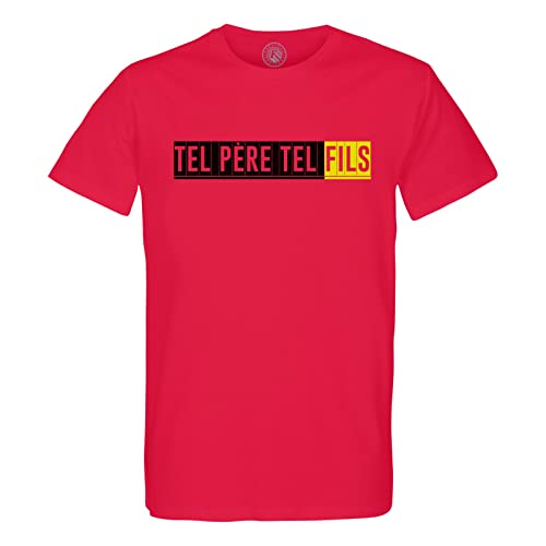 T-Shirt Col Rond Tel Pere Tel Fils aux finitions soignées pour papa exigeant