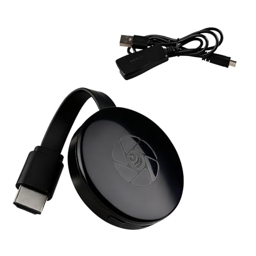 Adaptador de Pantalla Inalámbrico 4K HDMI, Dongle Miracast con WiFi 2.4G, Airplay DLNA, Transmisión 1080P, Compatible con iOS Android Windows Mac, Chromecast TV Stick, Proyector y Monitor, Plug & Play