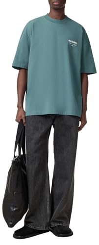 Image of AllSaints Men's Underground Oversized Short Sleeve Crew Neck Shirt