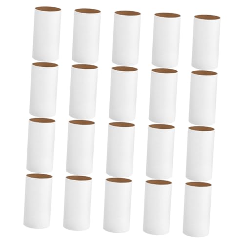 KALLORY Craft Paper Tubes 20pcs Unfinished Cardboard Rolls Toilet Paper Rolls Craft Tubes DIY School Supplies