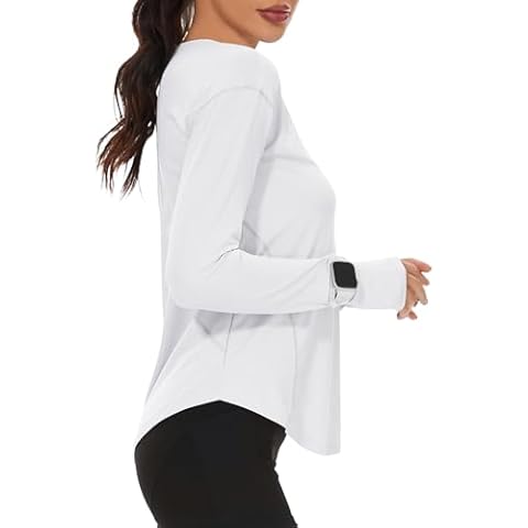 Loovoo Women's Long Sleeve Running Shirt Cover