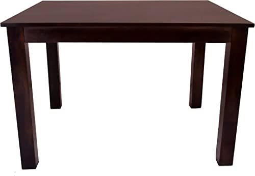 Image of Sheesham Wood 4 Seater Dining Table Set for Home Hall || Solid Wood Dining Table with 4 Cushion Chairs for Hotels || Dining Room Sets - Walnut Finish