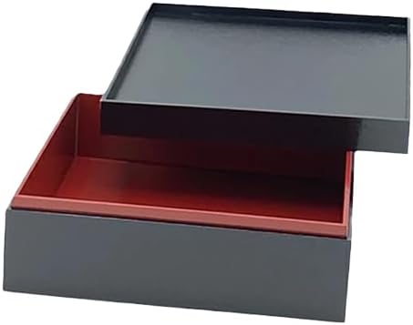 おせち容器 紙重箱 くるみ 5.0寸 黒紬 1段セット [ケース 63入] 使い捨て 旅館 お正月 重箱 業務用 シンプル