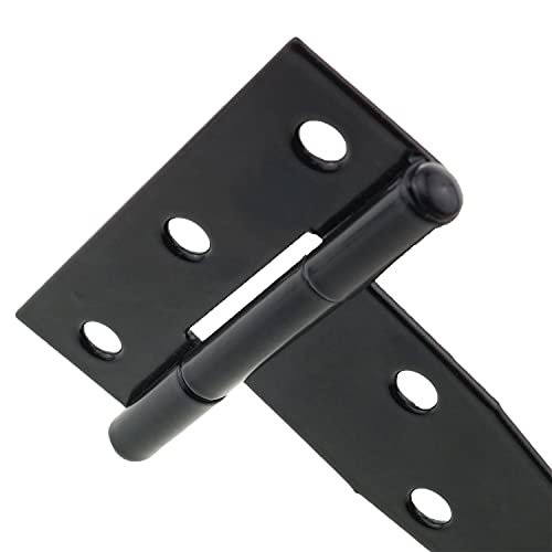 Csnsd T-Strap Hinges 4Pcs 3Inch Black Heavy Duty Shed Gate Door Strap T Hinges Tee Hinges #TOP3