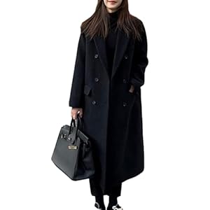 [Muzly] チェスターコート ロング レディース ロングコート アウター 大きいサイズ シンプル 秋 冬