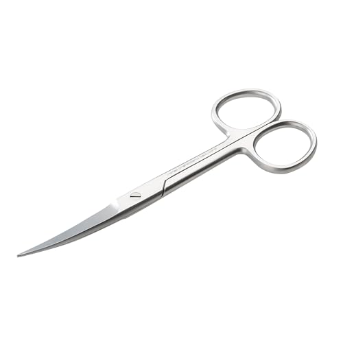 REMOS Household Scissors, Universal Scissors, Pointed, Curved Cutting Edge, 12 cm, Stainless Steel