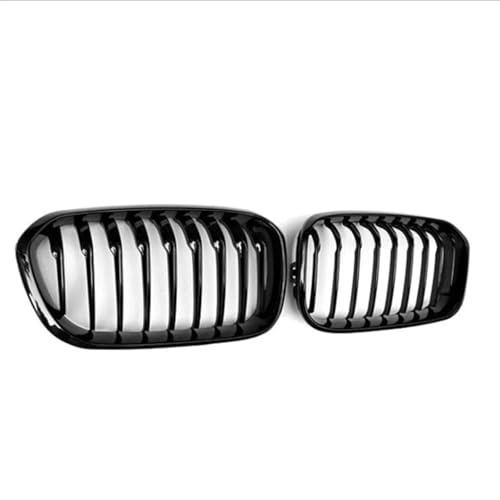 Parrillas negras brillantes de capó delantero para F20 F21, rejilla con ajuste original OEM 5