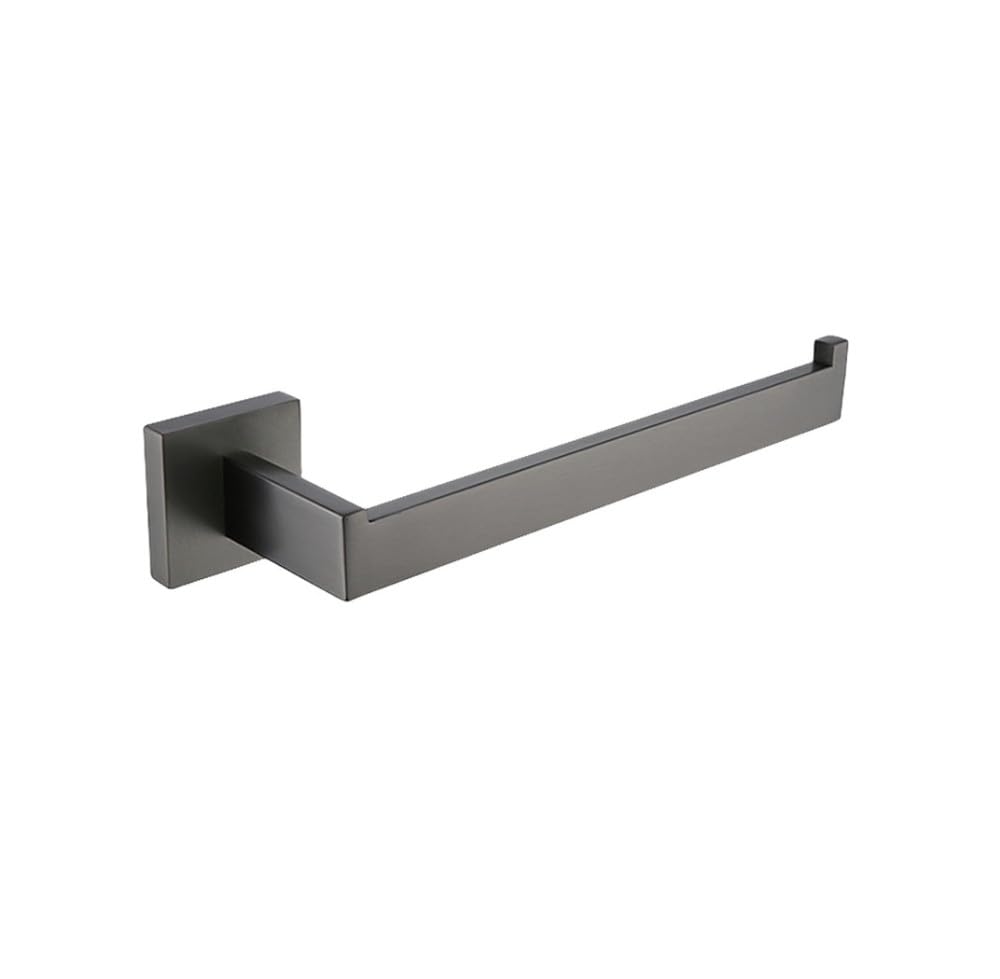 Set de accesorios de baño con toallero de acero gris portarrollos y gancho SetGun