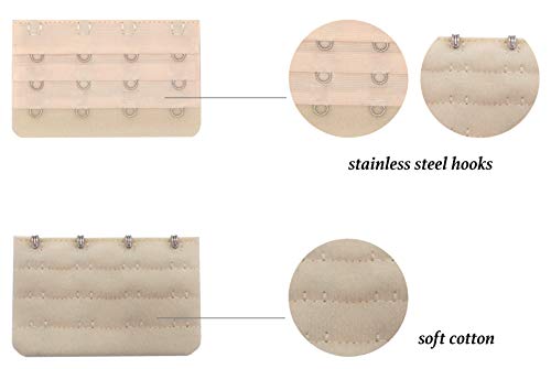 Tamlien Bra Extender 2 Hook/3 Hook/4 Hook/5 Hook, Soft and Comfortable Bra Extension3