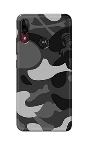 Image of Printed Hard Back Cover Case for Motorola Moto E6+ Plus | Moto E6s Back Cover (Army Pattern) -1302