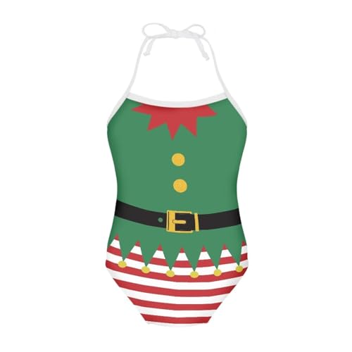 Modysero Lovely Soft Fitted Swimsuits Kids Bathing Suit Little Girls One Piece Quick Dry Striped Cute Swimwear Size