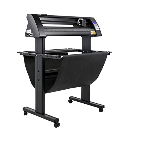 Cortadora de vinilo semiautomática de 28/34/53 pulgadas, plotter de corte, impresora con soporte de suelo, 3 cuchillas, pantalla LCD(720mm)