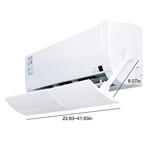 Déflecteur télescopique de climatisation design blanc discret