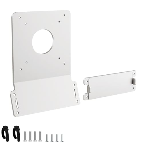 Image of Metal VESA Mount Adapter Plate Bracket Only for Apple iMac 24-inch M1, M3, M4 Series Monitors, Fits 75x75 /100x100 VESA Pattern, White VESA Mounting Plate for Monitor Arm Mounting, Hardware Included