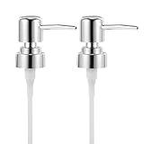 LOLIPPYY 2 Stück Seifenspenderpumpe mit Druckmechanismus Ersatzpumpe für Flaschen mit 25cm Mund...