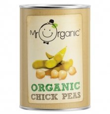 Mr Organic Boîte de 6 petits pois de poussin bio 400 g