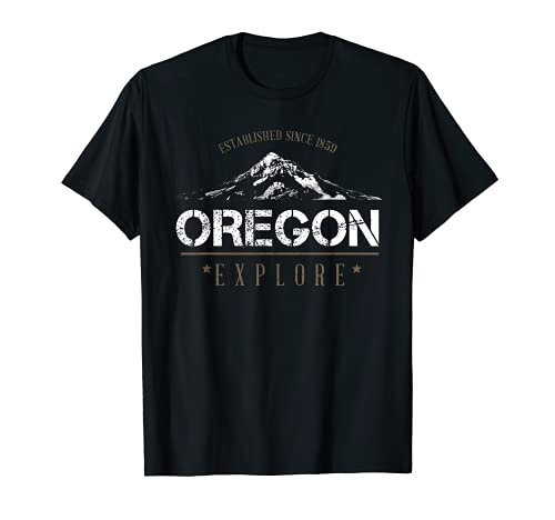 Oregon Mountain - Explore Oregon - Graphic Mt. Hood T-Shirt