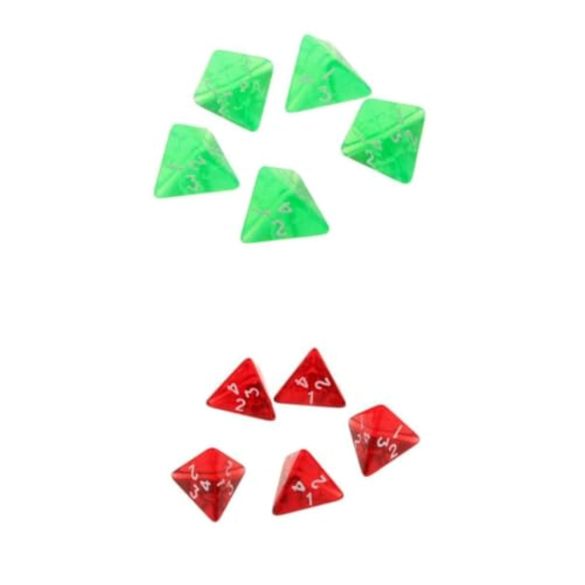 10 Pieces Gem Multi-Sided Dices Polyhedral Dice Set