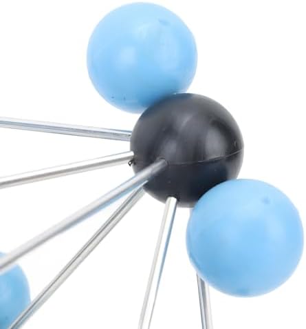 Ycauty Chemistry Molecular Model Kit for Classroom Learning, Durable Plastic CO2 Atoms Model Kit with 28 Sky Blue Oxygen and 14 Black Carbon Atoms — view 7