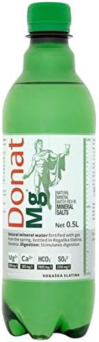 6 x mineralen donat Mg en magnesium, rijk 500 ml, natuurlijk mineraalwater.
