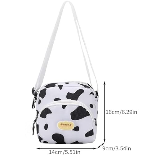 HomeSoGood Cow Print Shoulder Bag,Cute Crossbody Purse, Small Bag Handbag for Women Girls4