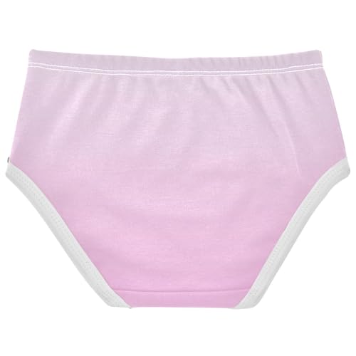 Joisal Ombre Pearl Pink Gradient Cute Panties Girl Girls Underwear Toddler Cotton Pattern Undies Kids Briefs 2t2