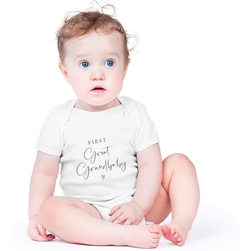 Frist Great Grandbaby Bodysuit for Baby Pregnancy Announcement for Promoted to Great Grandparents Bodysuit2